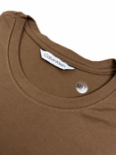 Camiseta Calvin Klein - Algodão Egípicio - Marrom