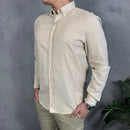 Camisa Social Polo Ralph Lauren - Bege - Linho