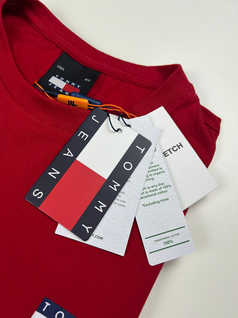 Camiseta Tommy Jeans - Vermelha - Seda Pima