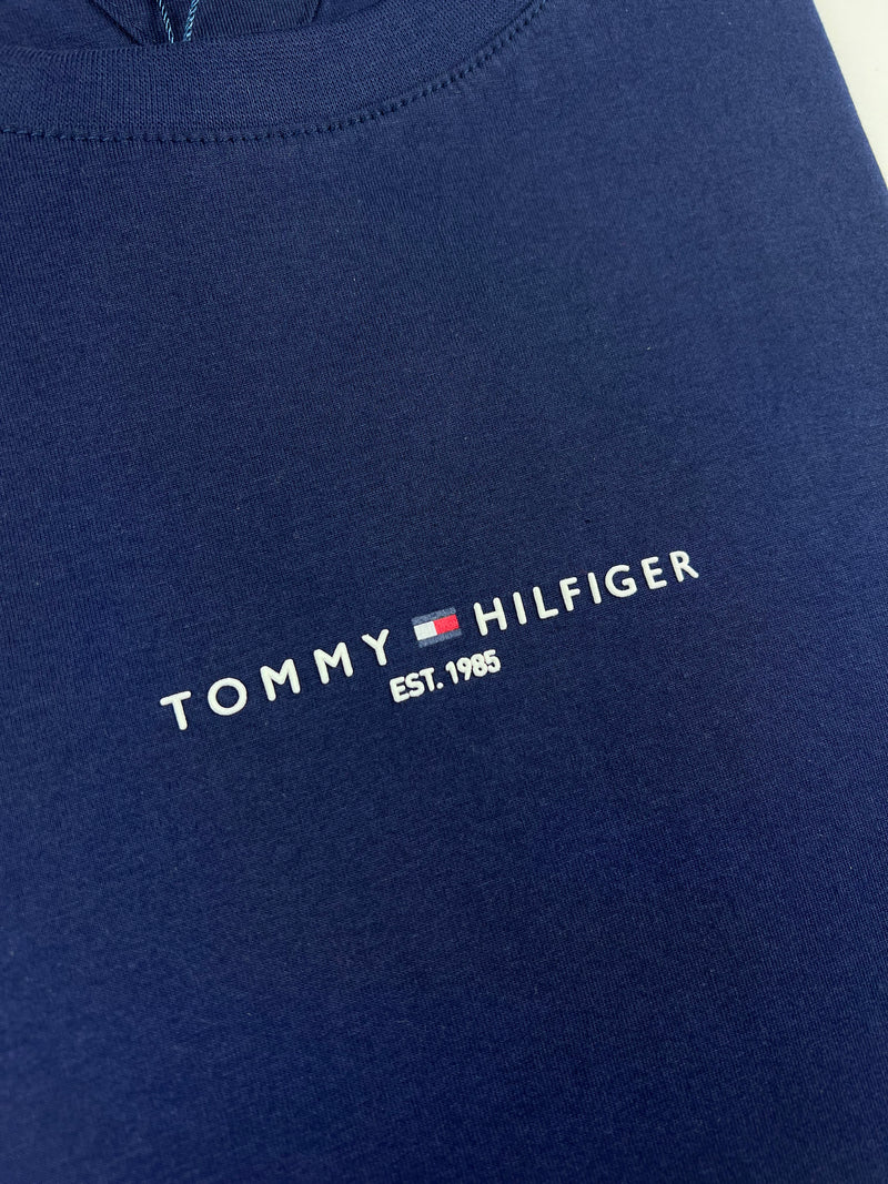 Camiseta Tommy Hilfiger - Azul Marinho - Seda Pima