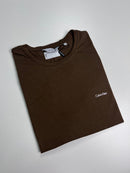 Camiseta Calvin Klein - Marrom  - Algodão Egípcio