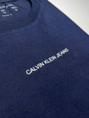 Camiseta Calvin Klein - Azul Marinho - Seda Pima