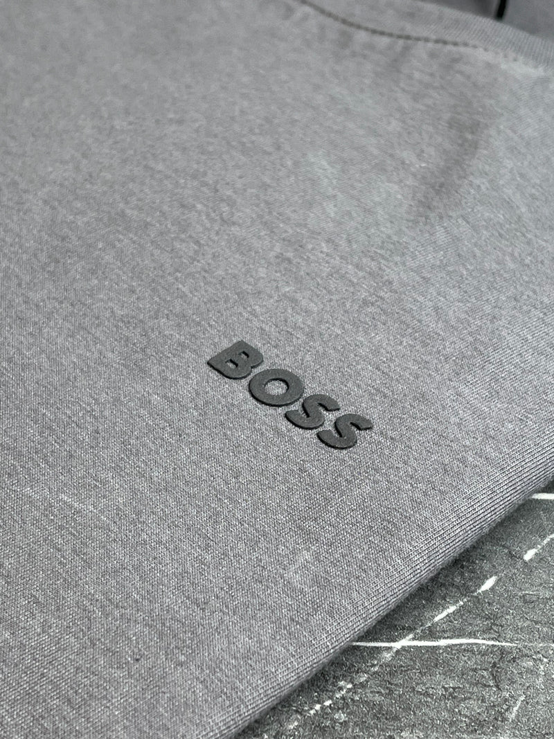 Camiseta Hugo Boss - Cinza - Seda Pima