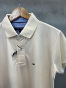 Camisa Gola Polo Tommy Hilfiger - Off White
