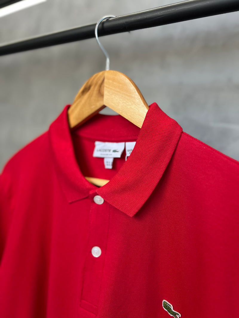 Camisa Gola Polo Lacoste - Vermelha