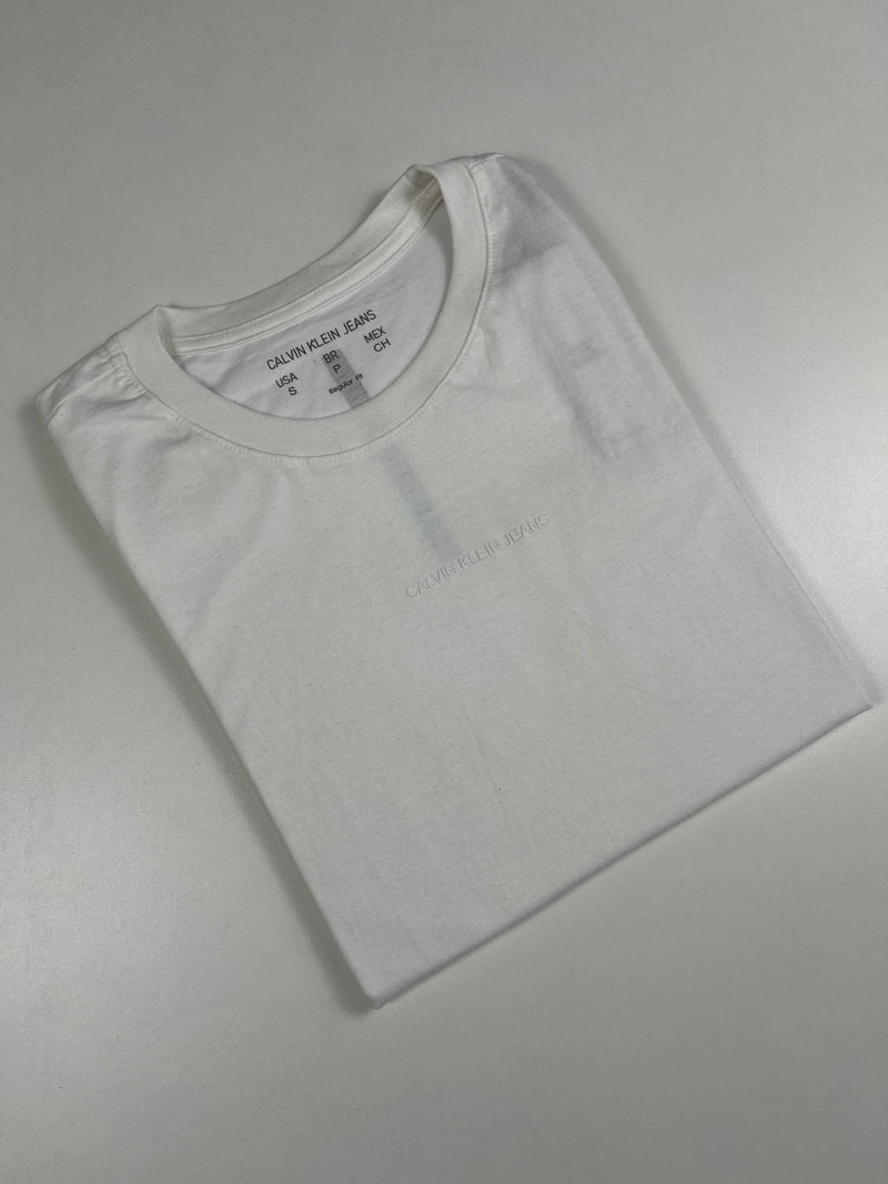 Camiseta Calvin Klein - Branca  - Seda Pima