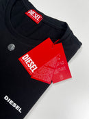 Camiseta Diesel  Plus Size - Preta - Algodão Egípcio