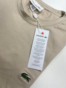 Camiseta Lacoste  - Bege - Algodão Egípcio