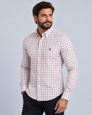 Camisa Social Branca/brd Polo Ralph Lauren Oxford - Xadrez