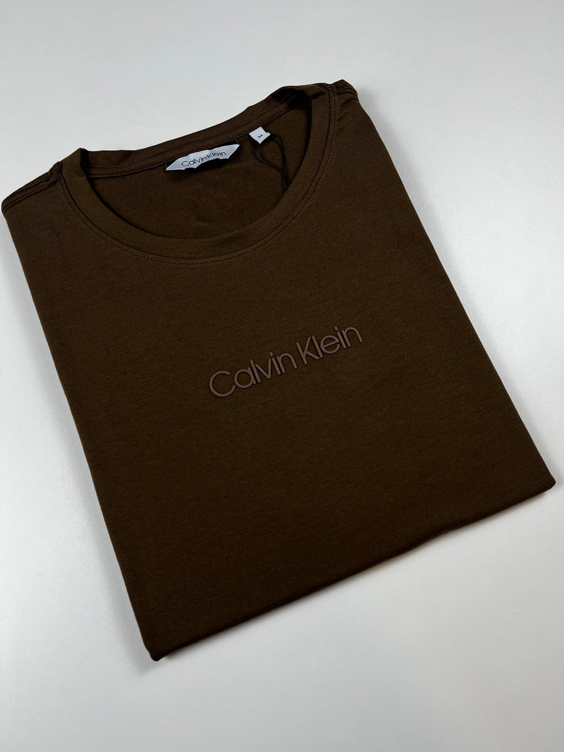 Camiseta Calvin Klein - Marrom - Algodão Egípcio