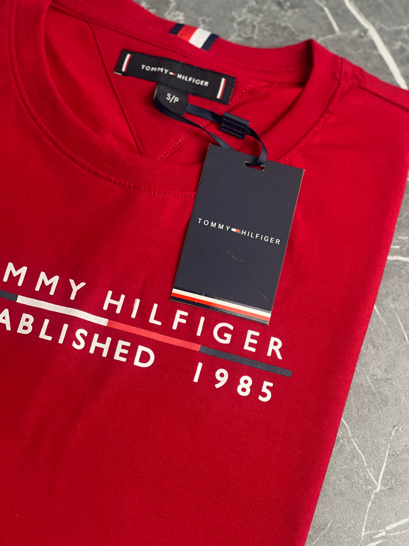 Camiseta Tommy Hilfiger - Vermelha - Seda Pima