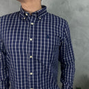 Camisa Social Azul Marinho  Polo Ralph Lauren Oxford - Xadrez