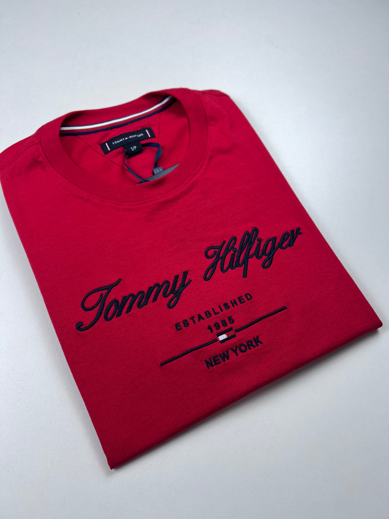 Camiseta Tommy Hilfiger - Vermelha - Seda Pima