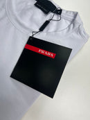 Camiseta Prada - Branca - Algodão Egípcio