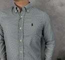 Camisa Social  VRD/AZ Polo Ralph Lauren Oxford - Xadrez