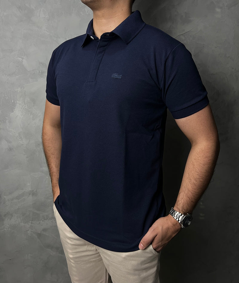 Camisa Gola Polo Lacoste Paris - Azul Marinho
