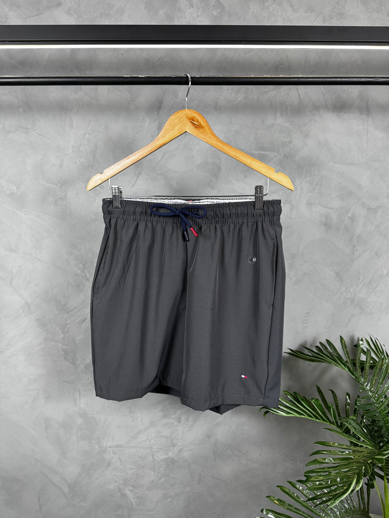 Short Tactel Premium Tommy Hilfiger - Chumbo