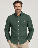 Camisa Social Polo Ralph Lauren Oxford - Verde Militar