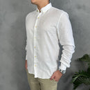 Camisa Social Polo Ralph Lauren - Branca - Linho