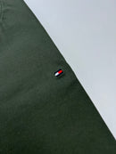 Camiseta Tommy Hilfiger - Verde Musgo - Seda Pima