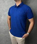 Camisa Gola Polo Lacoste Paris - Azul Royal