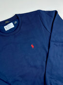 Moletom Polo Ralph S/Capuz - Azul Marinho
