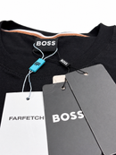 Camiseta Porsche x Boss - Preta/Branca - Pima Chinese