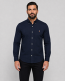 Camisa Social Polo Ralph Lauren Sarja  - Azul Marinho