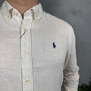 Camisa Social Polo Ralph Lauren - Bege - Linho