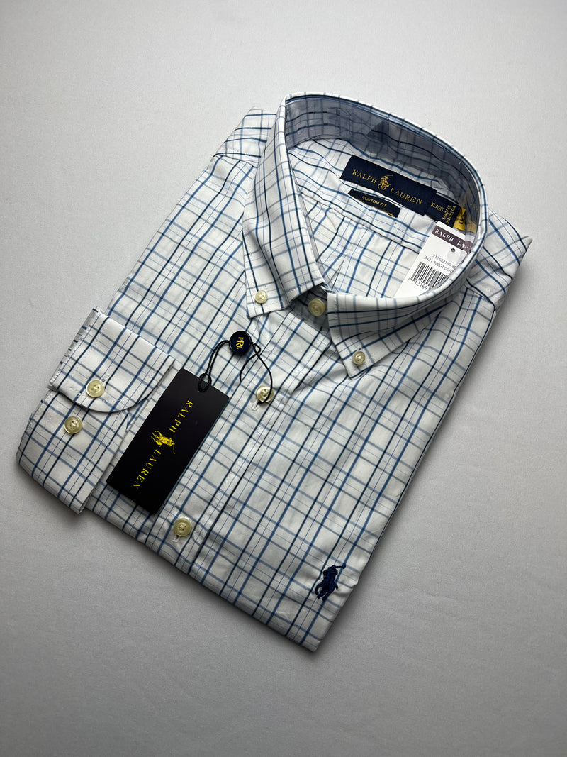 Camisa Social Polo Ralph Lauren Oxford - Xadrez BR/AZ