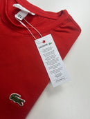 Camiseta Lacoste  - Vermelha  - Algodão Egípcio