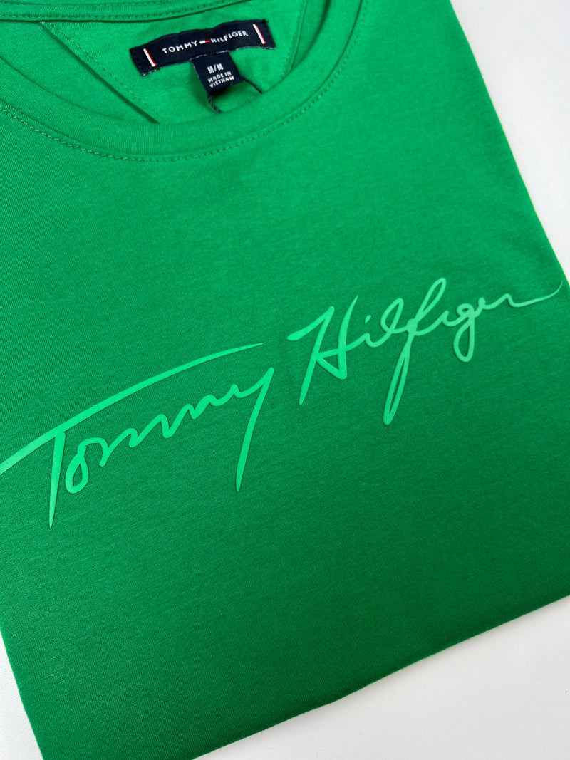 Camiseta Tommy Hilfiger - Verde - Algodão Egípicio