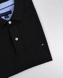 Camisa Gola Polo Tommy Hilfiger - Preta