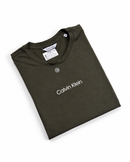 Camiseta Calvin Klein - Verde Militar - Algodão Egípcio