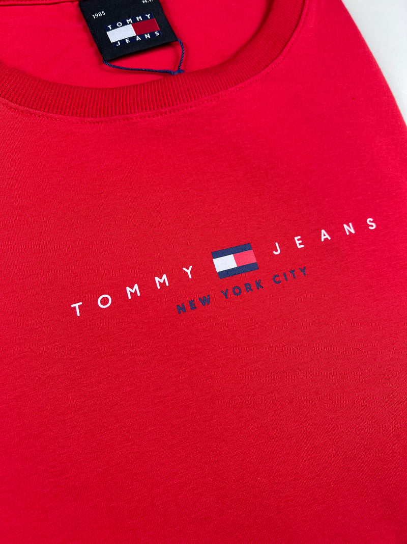 Camiseta Tommy Jeans - Vermelha - Pima Strech