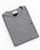 Camiseta Tommy Hilfiger Basic - Cinza - Algodão Egípcio