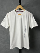 Camiseta Tommy Hilfiger - Off White - Seda Pima