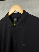 Camisa Gola Polo Hugo Boss -  Preta