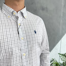 Camisa Social Polo Ralph Lauren Oxford - Xadrez Br/Az