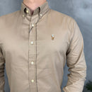 Camisa Social Polo Ralph Lauren Sarja  - Caqui