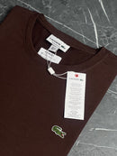 Camiseta Lacoste - Marrom - Algodão Egípcio