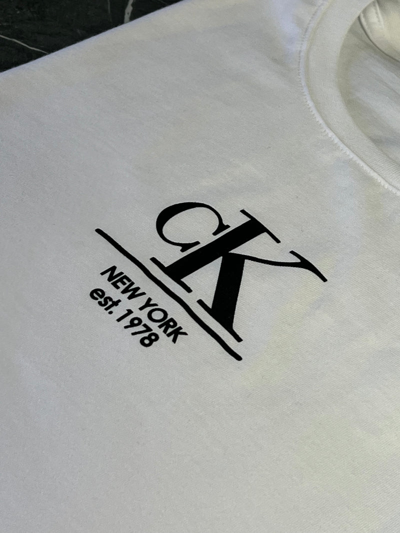 Camiseta Calvin Klein - Branca - Seda Pima
