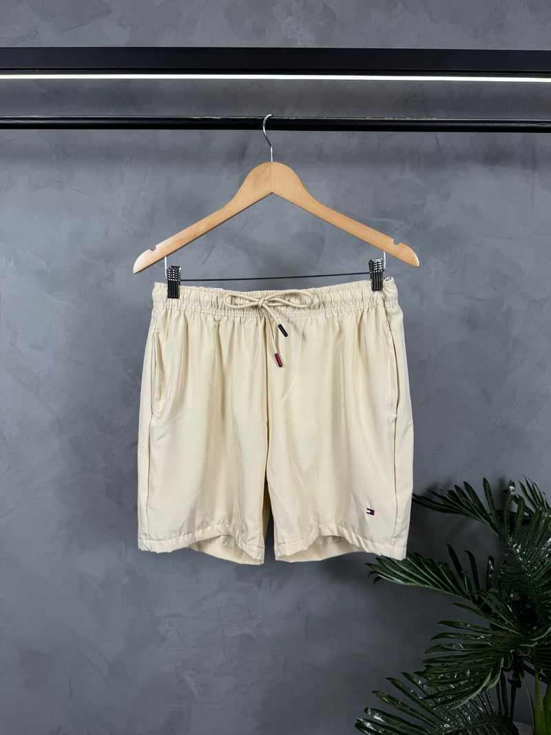 Short Tactel Premium Tommy Hilfiger - Bege