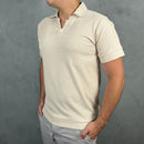 Gola Polo Zara Texturizada - Bege