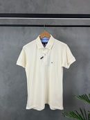 Camisa Gola Polo Tommy Hilfiger - Off White