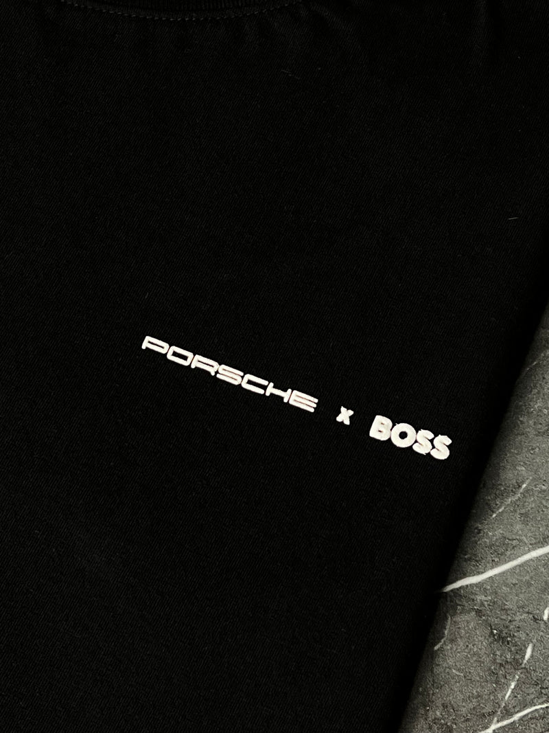 Camiseta Porsche x Boss - Azul Marinho - Seda Pima