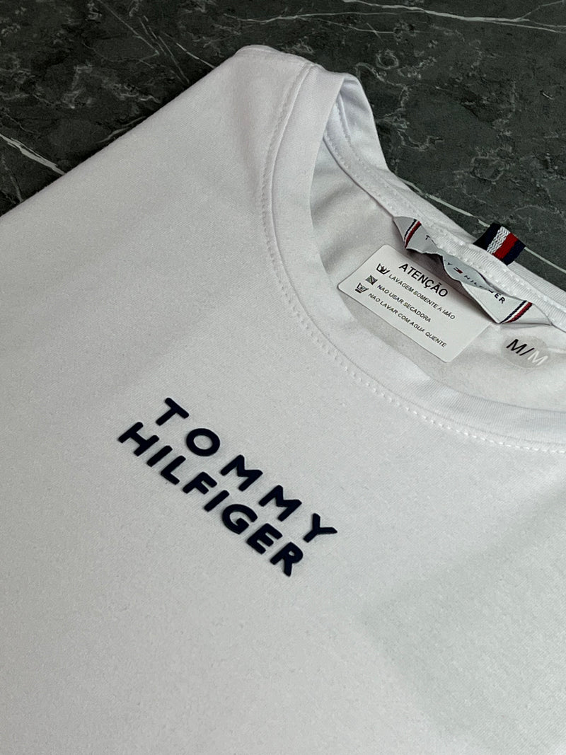 Camiseta Tommy Hilfiger - Branca - Algodão Egípcio