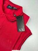 Camisa Gola Polo Armani Exchange - Vermelha