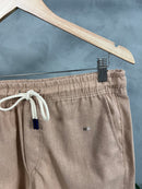 Short Linho Tommy Hilfiger - Marrom Claro