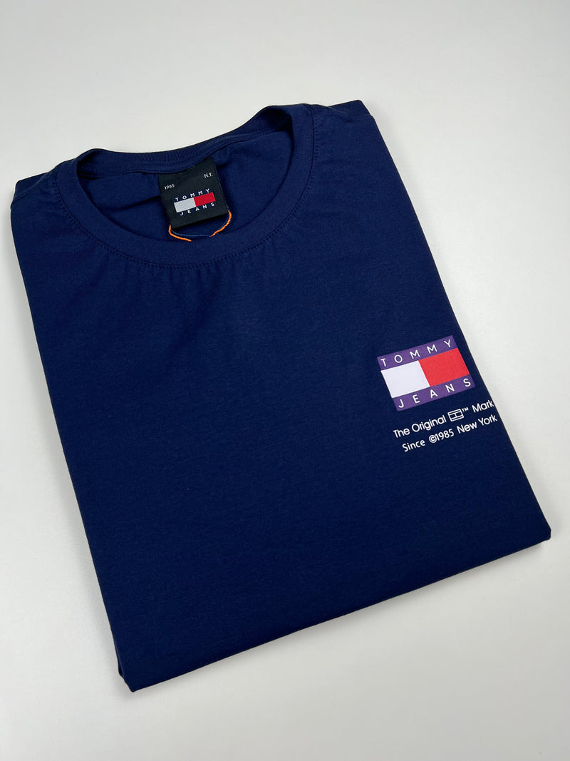 Camiseta Tommy Jeans - Azul Marinho - Seda Pima
